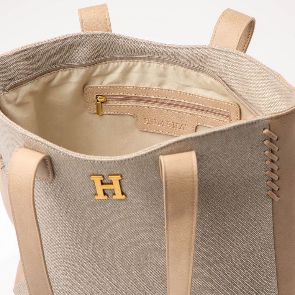 Cartera Hombro Cataluña Beige Humana