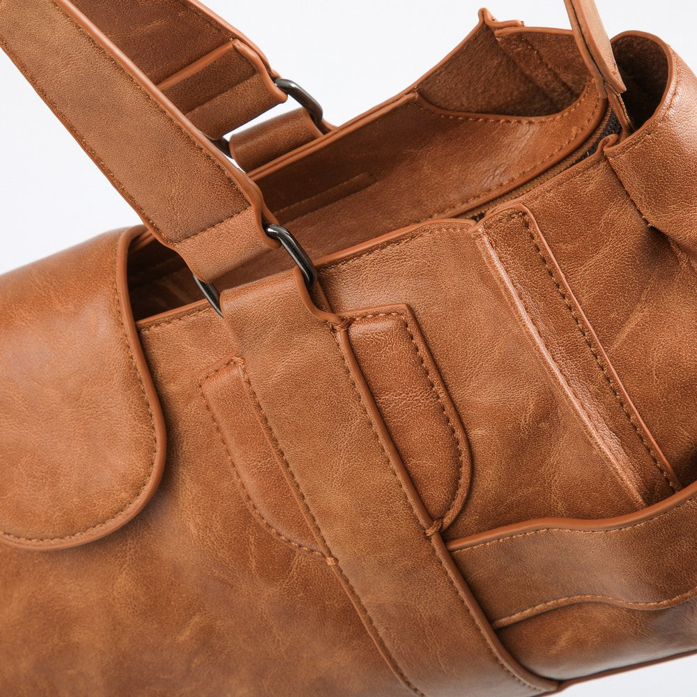 Cartera Hombro Uma Camel Humana