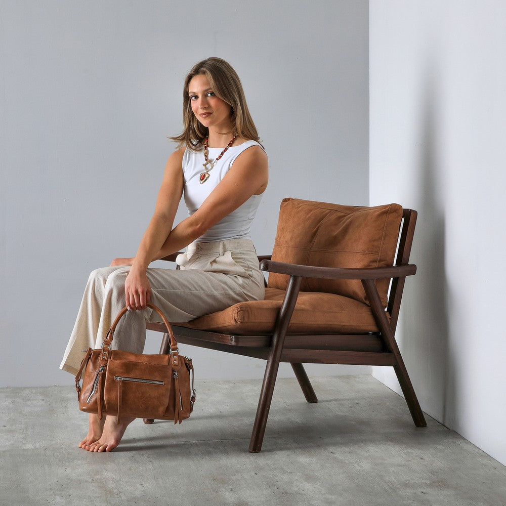 Cartera Cruzada Vitorria Mini Camel Humana
