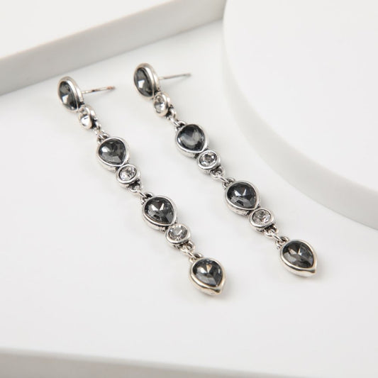 Aros Largo Frani Plateado Humana