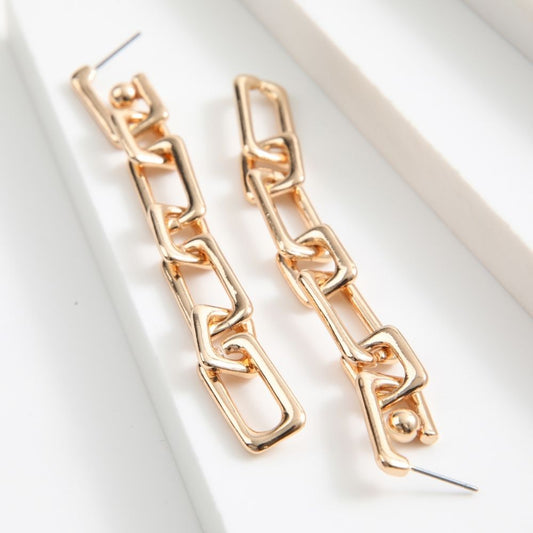 Aros Largo Lenas Dorado I-D