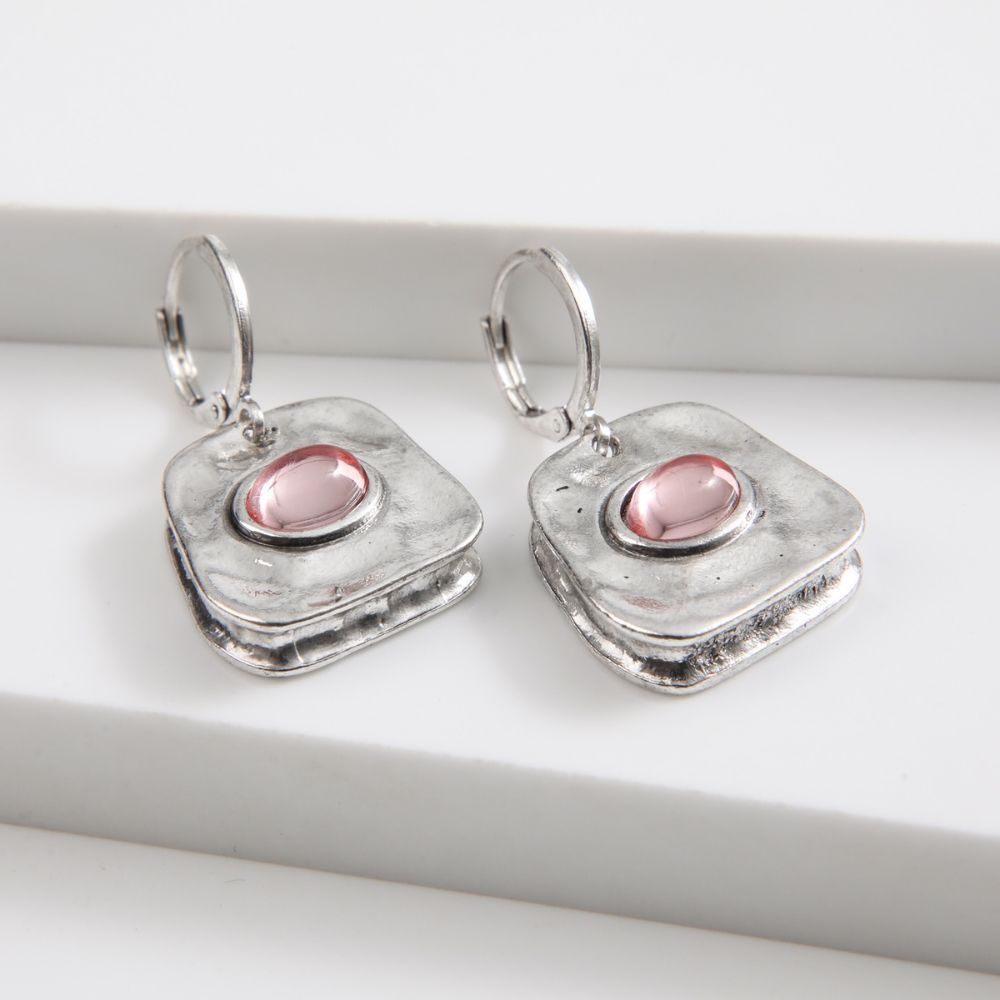 Aros Argolla Alba Plateado Tatienne