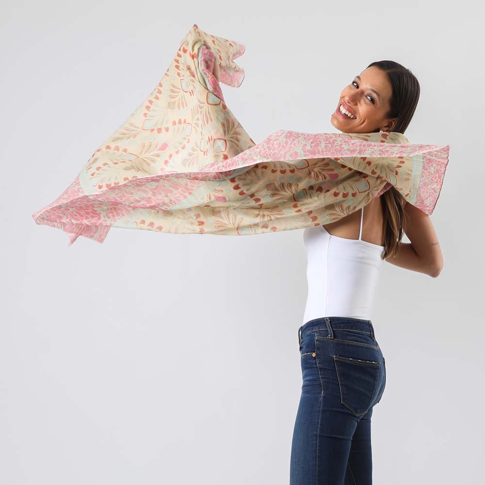 Pañuelo Estampado Shelly Rosado Humana