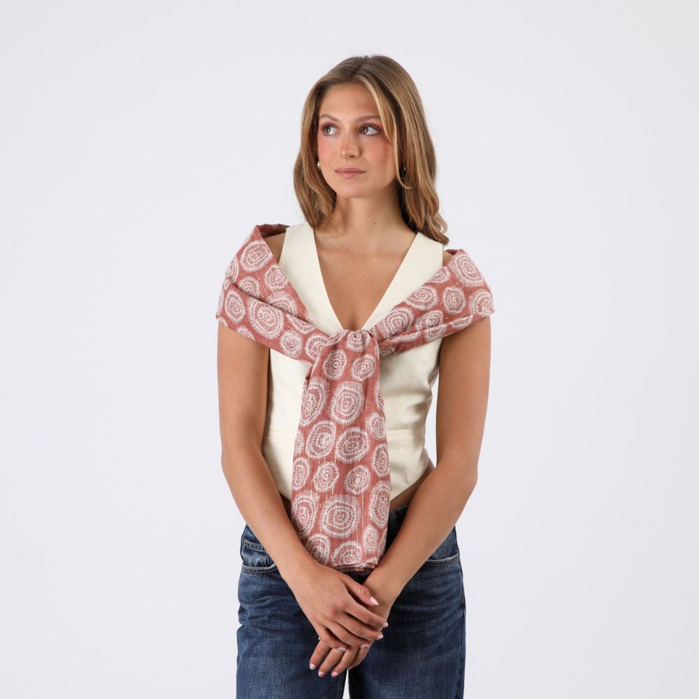 Pañuelo Estampado Rosa Mandalas Humana