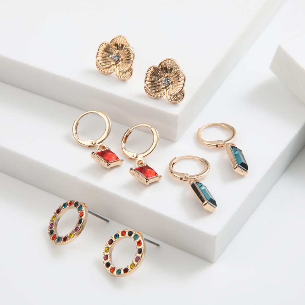Set de 4 aros Esme Dorado ID