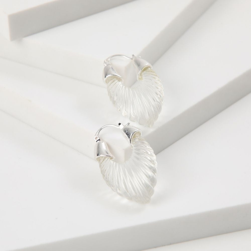 Aros Argolla Biak Blanco Tatienne