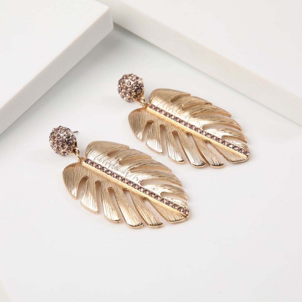 Aros Largo Cira Dorado Humana