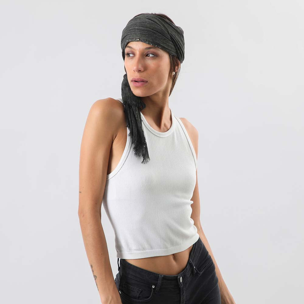 Pañuelo Liso Adelaide Negro i-D