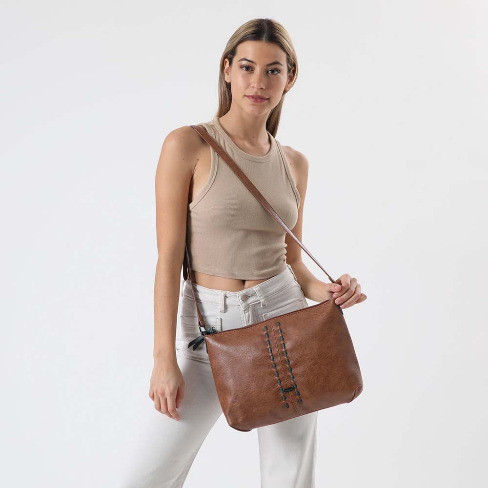 Cartera Cruzada Phoenix Café Oscuro Tatienne