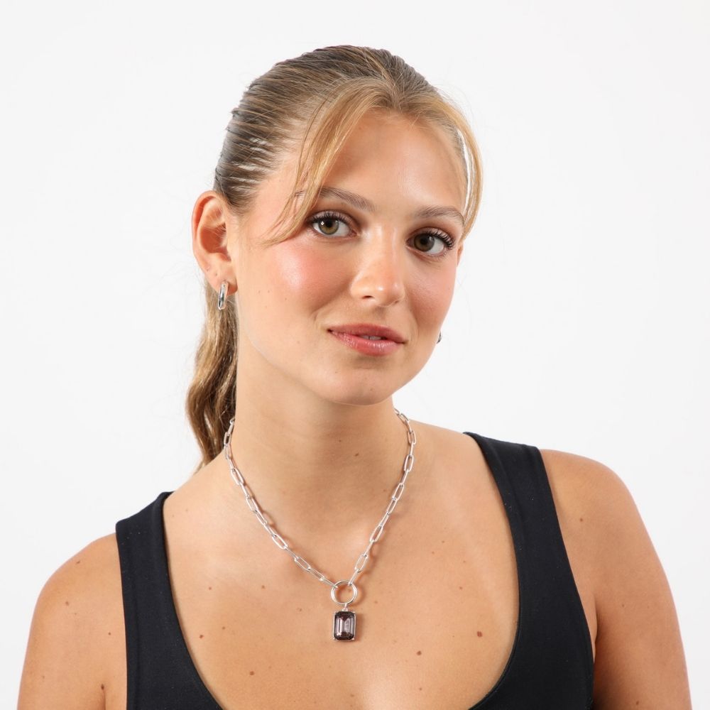 Collar Corto Alicia Plateado Studio Humana