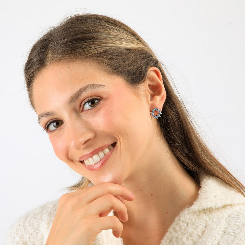 Aros Pegados Iona Plateado I-D