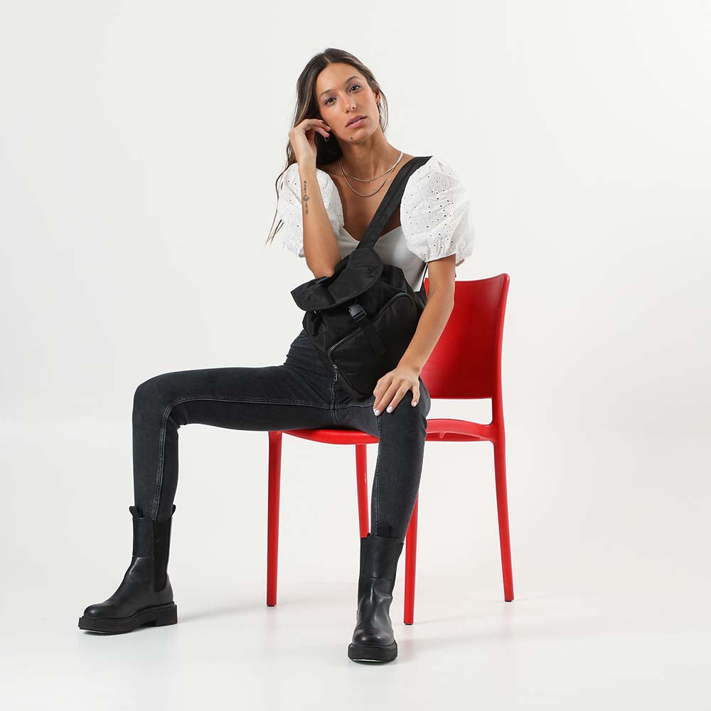 Mochila Negra Riki i-D