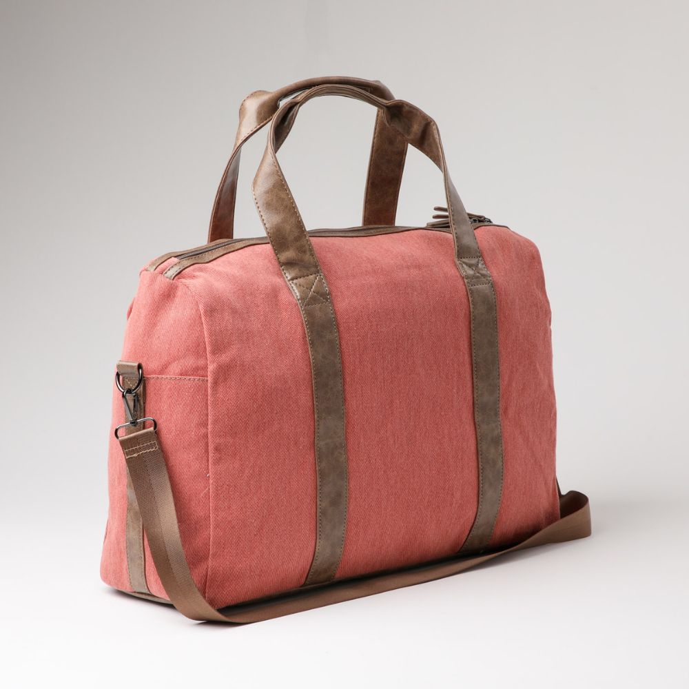 Bolso Hawai Rosado y Beige Humana