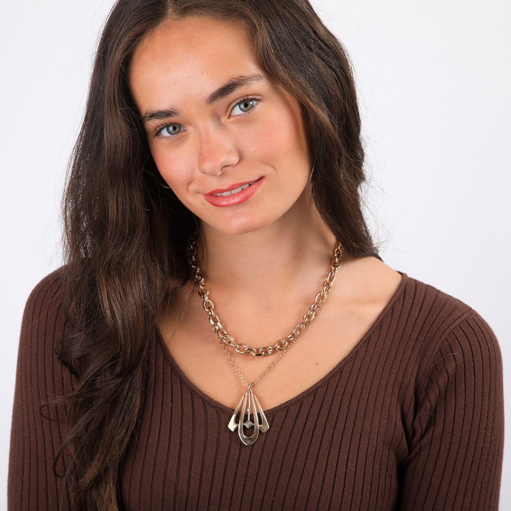 Collar Corto Olivia Dorado Tatienne