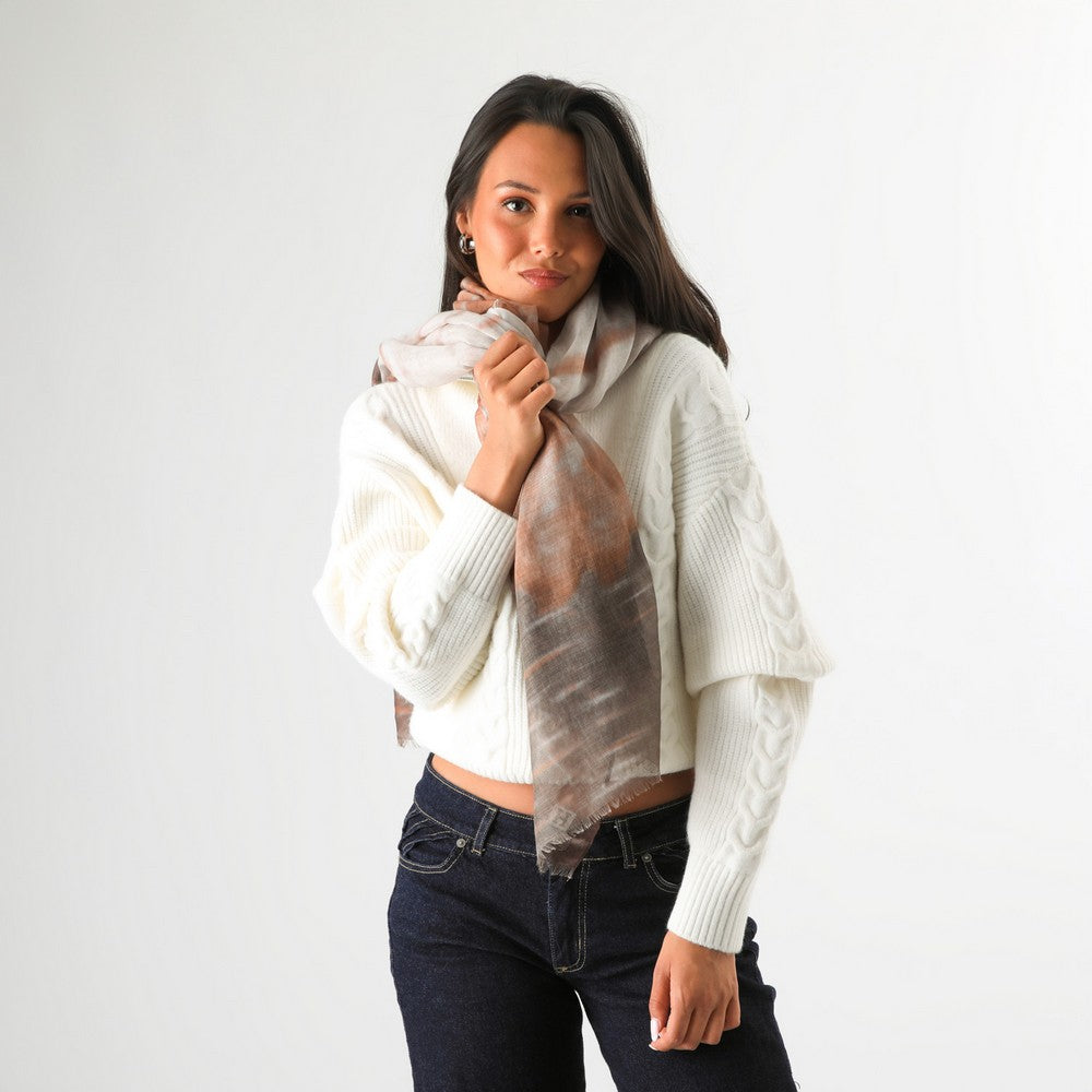 Pañuelo Estampado Ian Café Humana