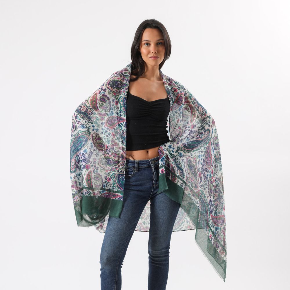 Pañuelo Estampado Fresno Verde i-D