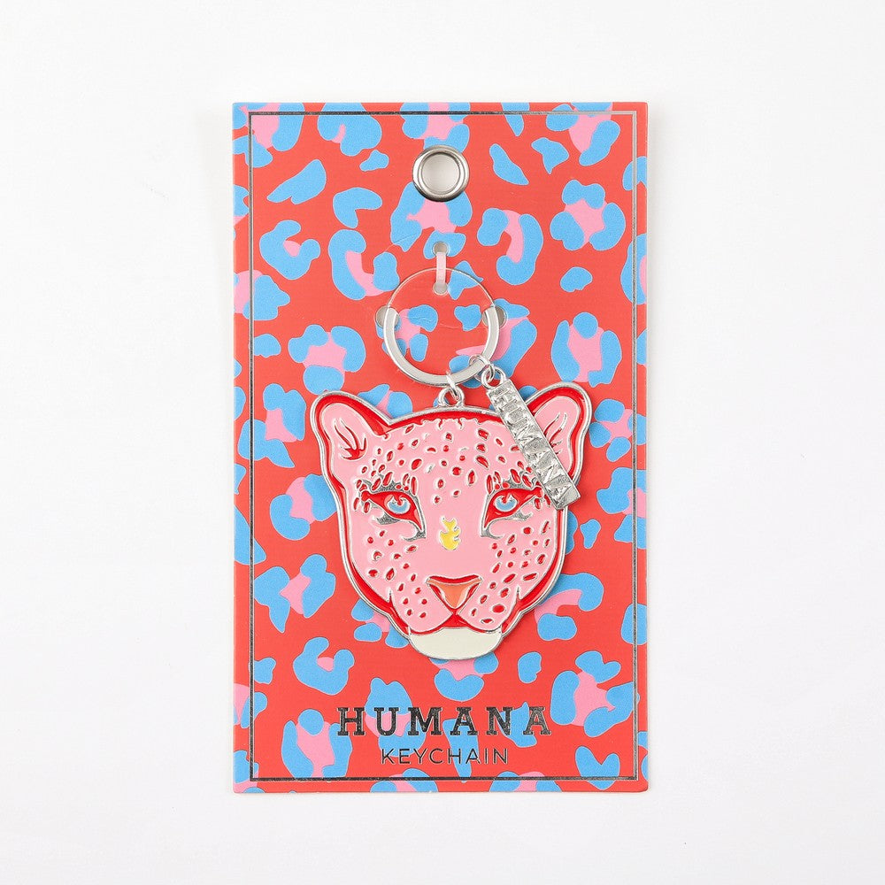 Llavero Cheetah Rosado Humana