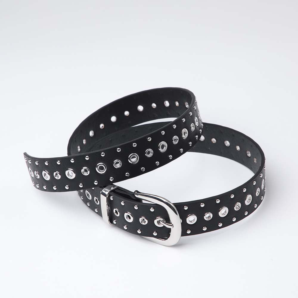 Cinturón Black Eyelet Negro Humana