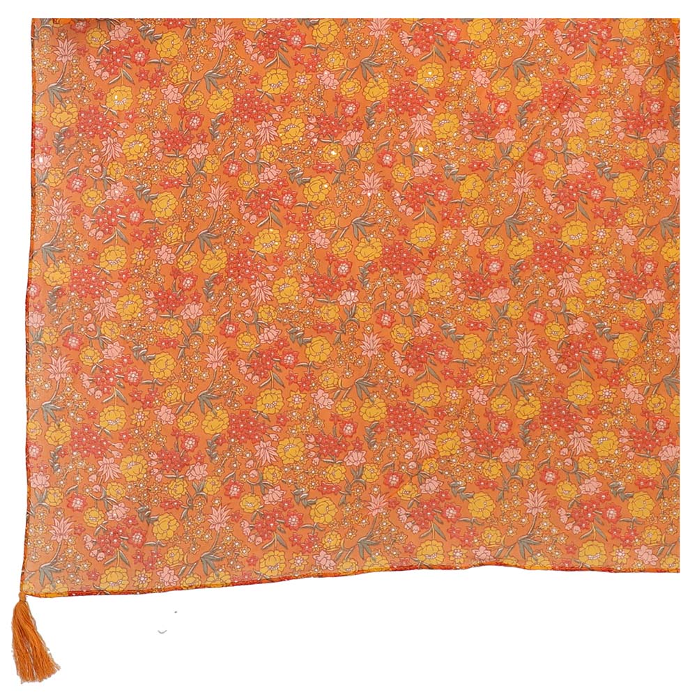 Pañuelo Estampado Bilbao naranjo Humana