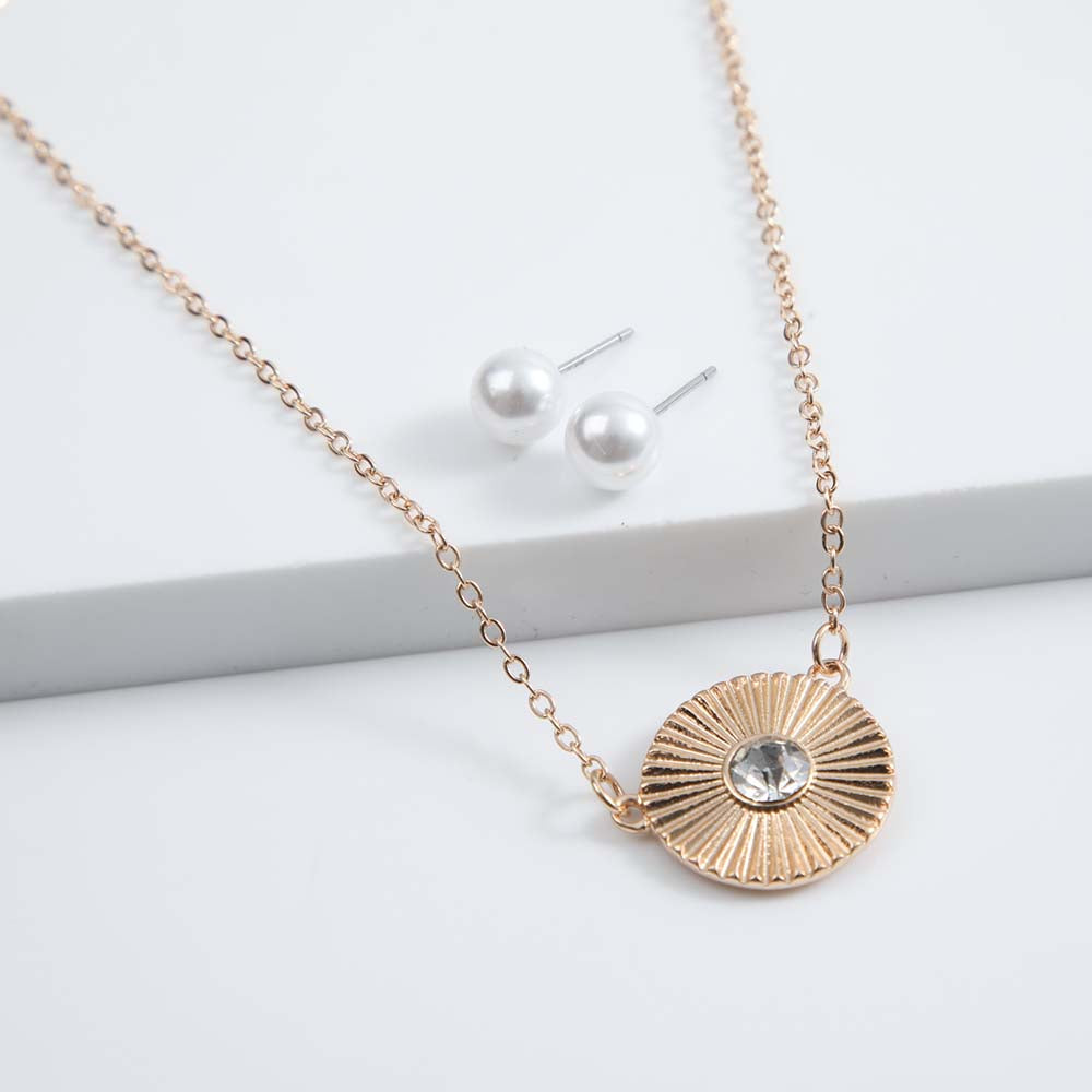 Collar + Aro Skal Dorado i-D