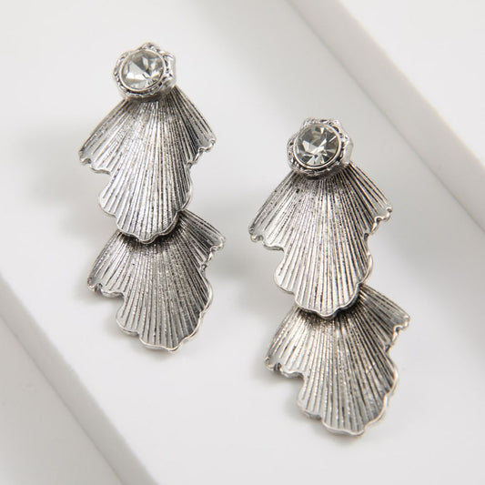 Aros Largo Elara Plateado Tatienne