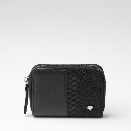 Billetera chica Genova Ecocuero negro ID