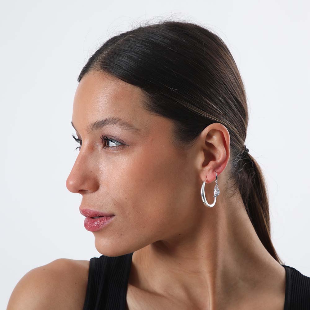 Set Aros Luz Plateado i-D