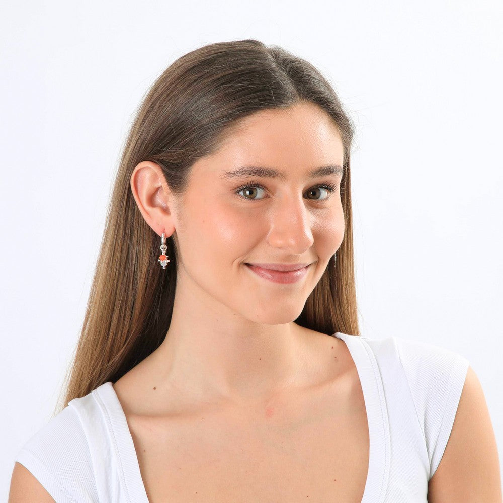 Aros Argollas Tina Plateado I-D