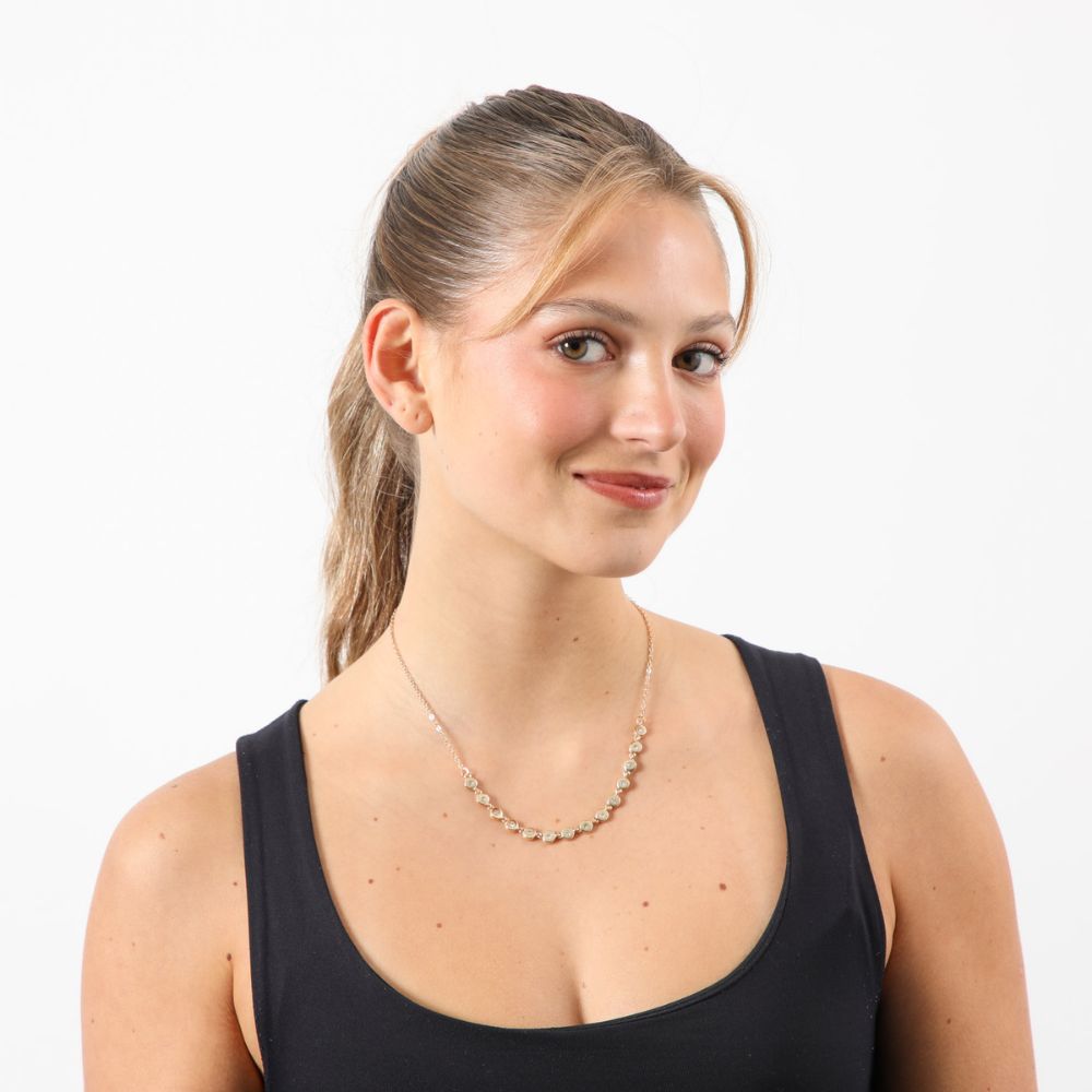 Collar Corto Flowered Psychodelia 5 Dorado Tatienne