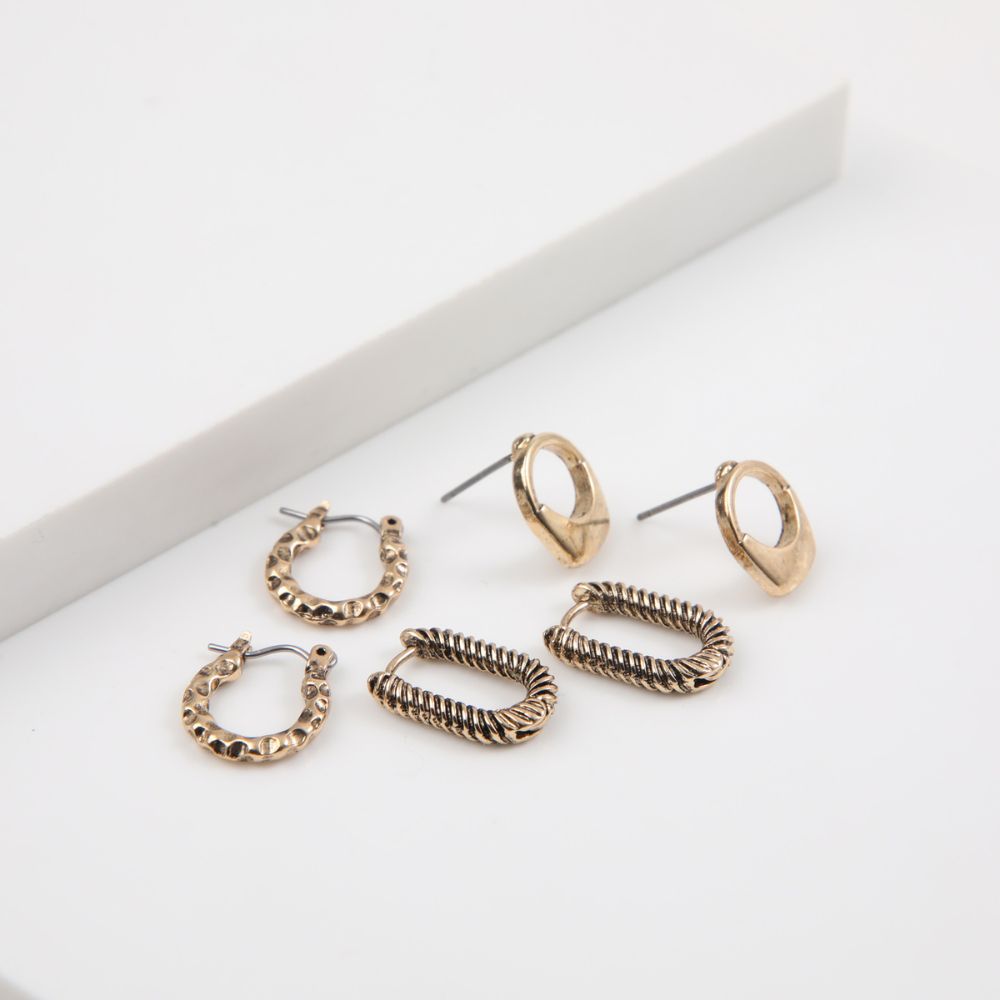 Aros Set Nerea Rosado Humana