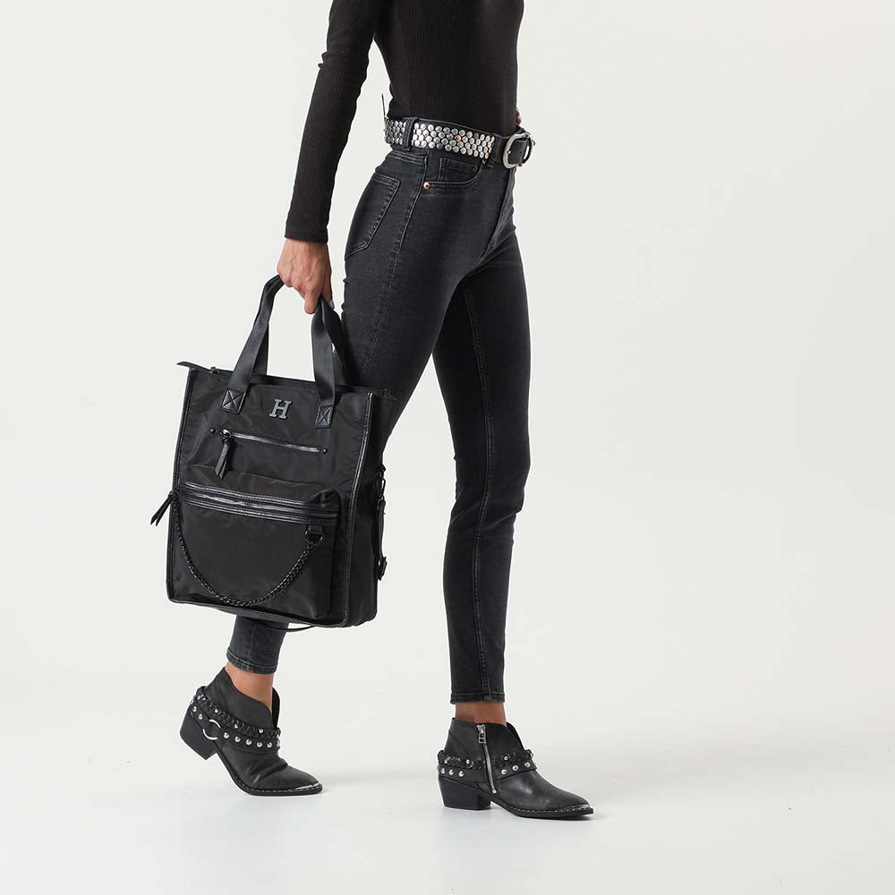 Cartera Hombro Chain Negra Humana