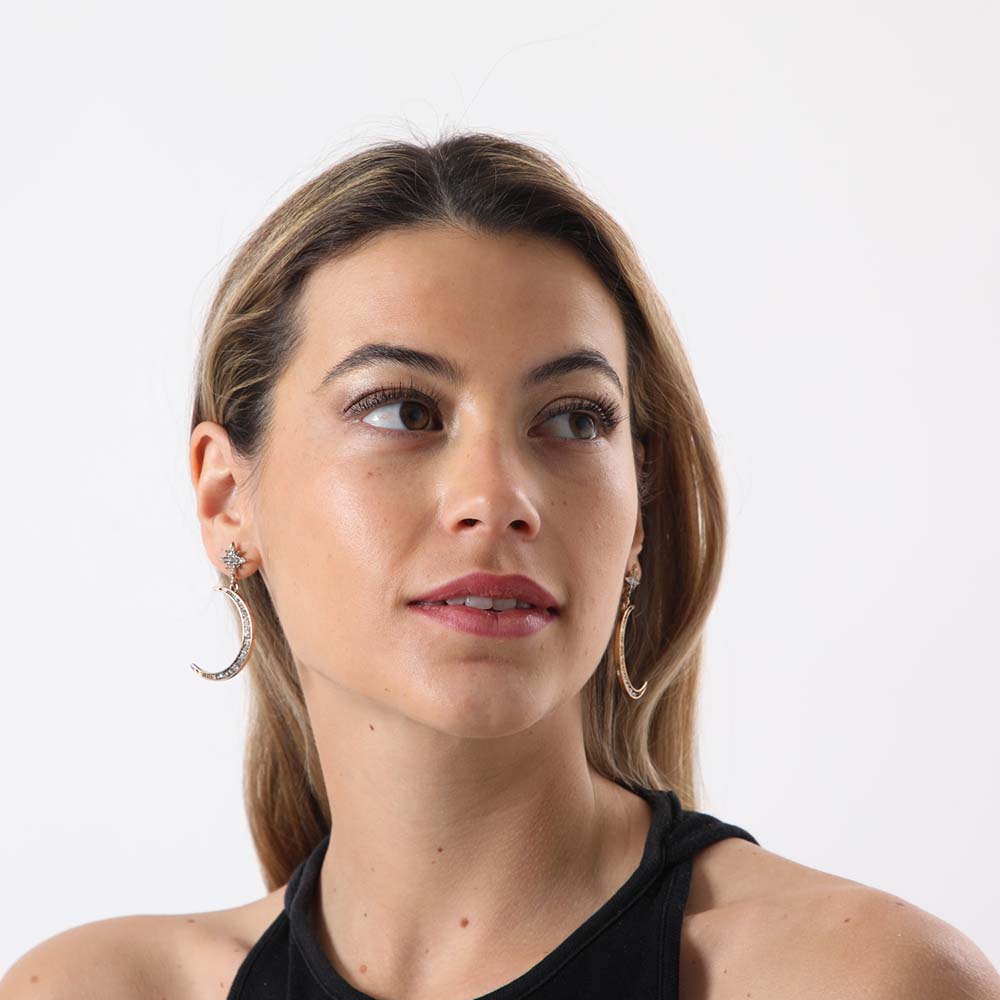 Aros Largo Ginkgo Dorado Humana