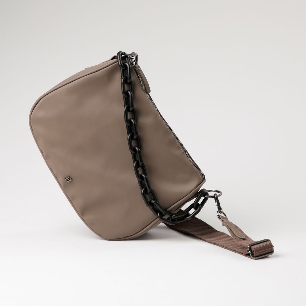 Cartera Cruzada Alcira Taupe Humana