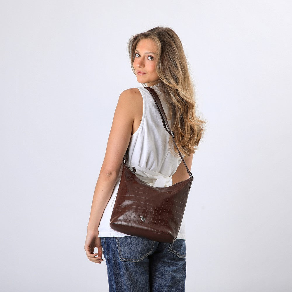 Cartera Cruzada Vero Burgundy Tatienne