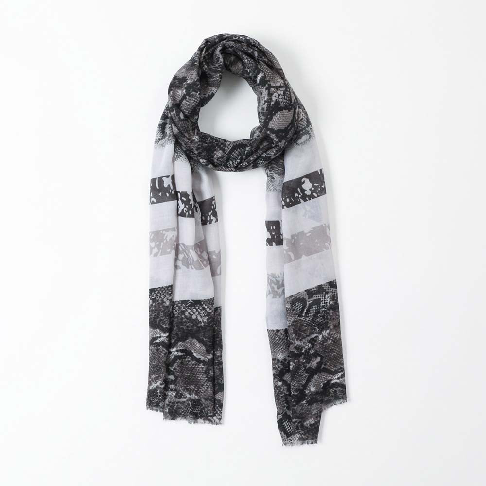 Pañuelo Estampado Gris Serpiente i-D