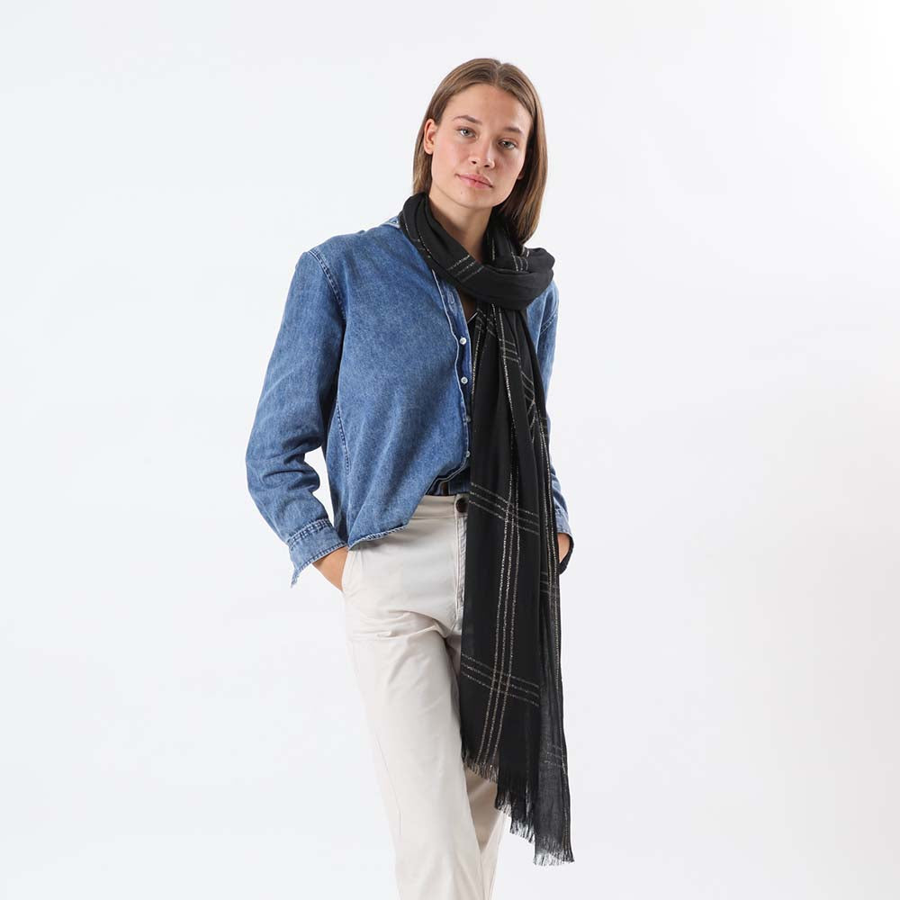 Pañuelo Liso Vernazza Negro Tatienne