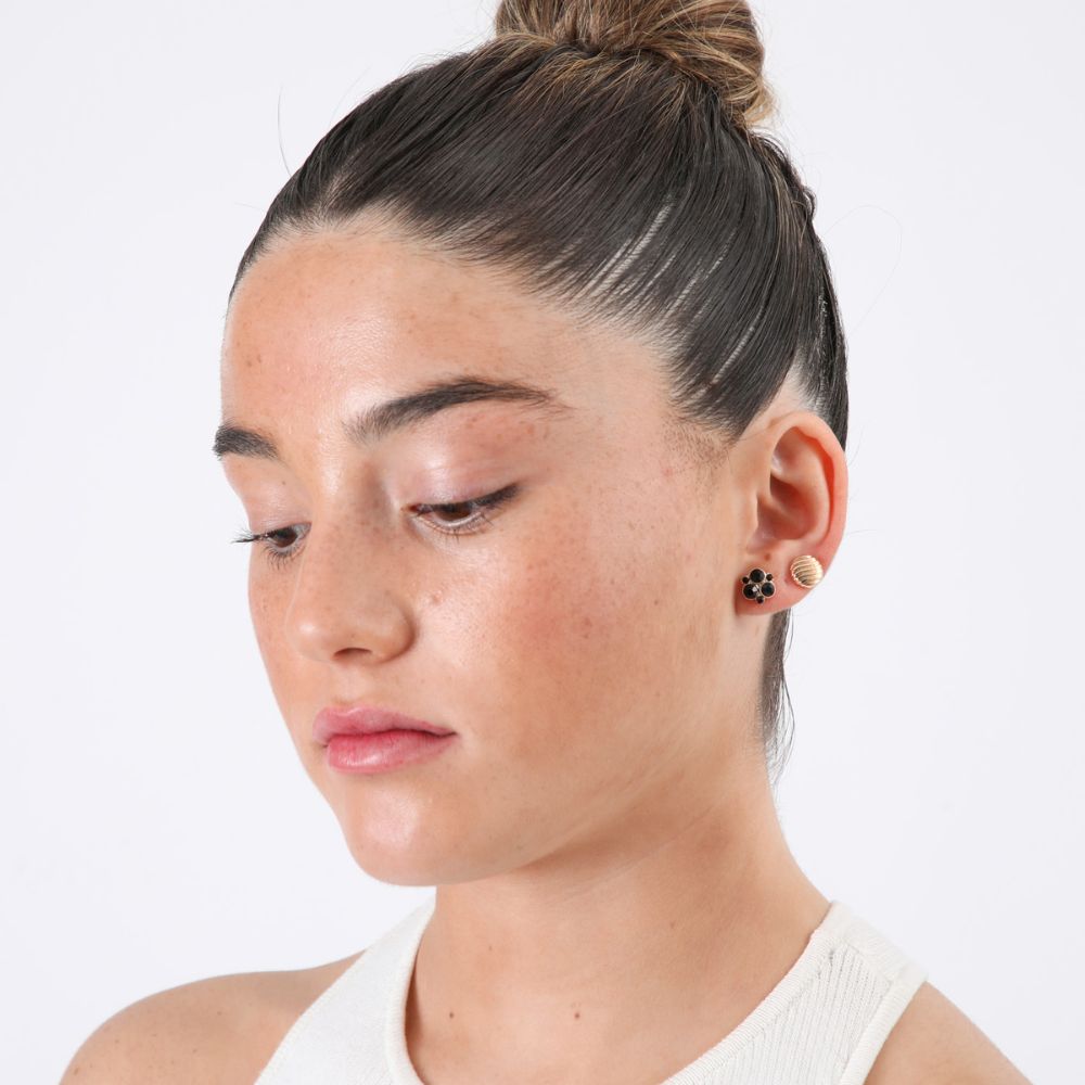 Set de 3 aros Halo cristal negro ID