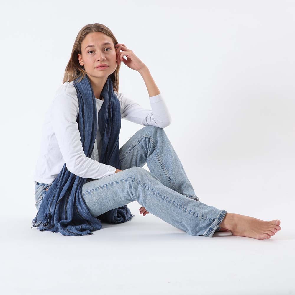 Pañuelo Liso Vigo Azul Humana