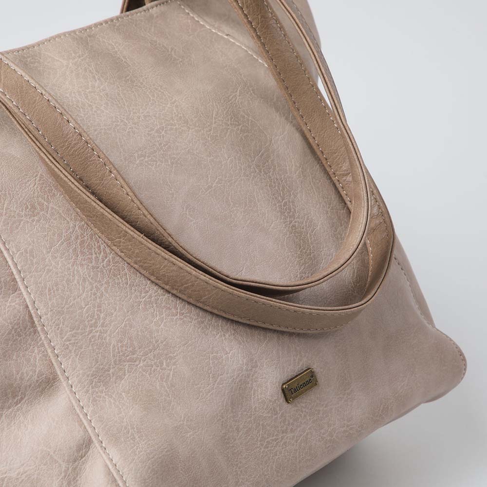 Cartera Hombro Shine Beige Tatienne