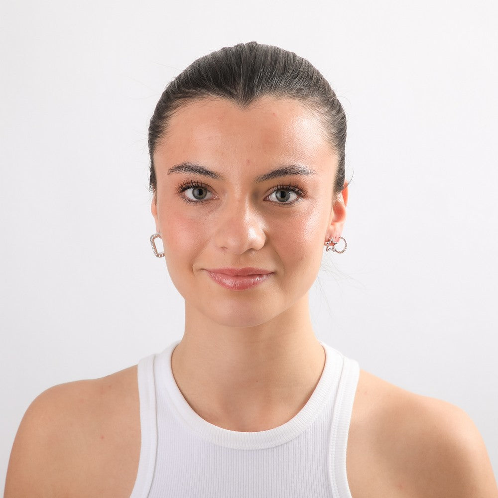 Set De Aros Ivana Plateado I-D