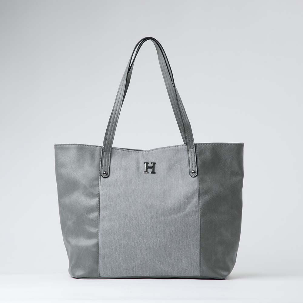 Cartera Hombro Stone Plateada Humana