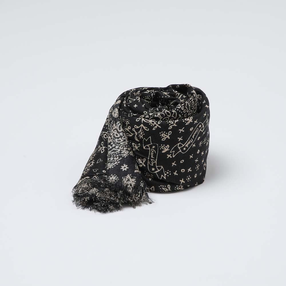 Pañuelo Estampado Preto Negro i-D