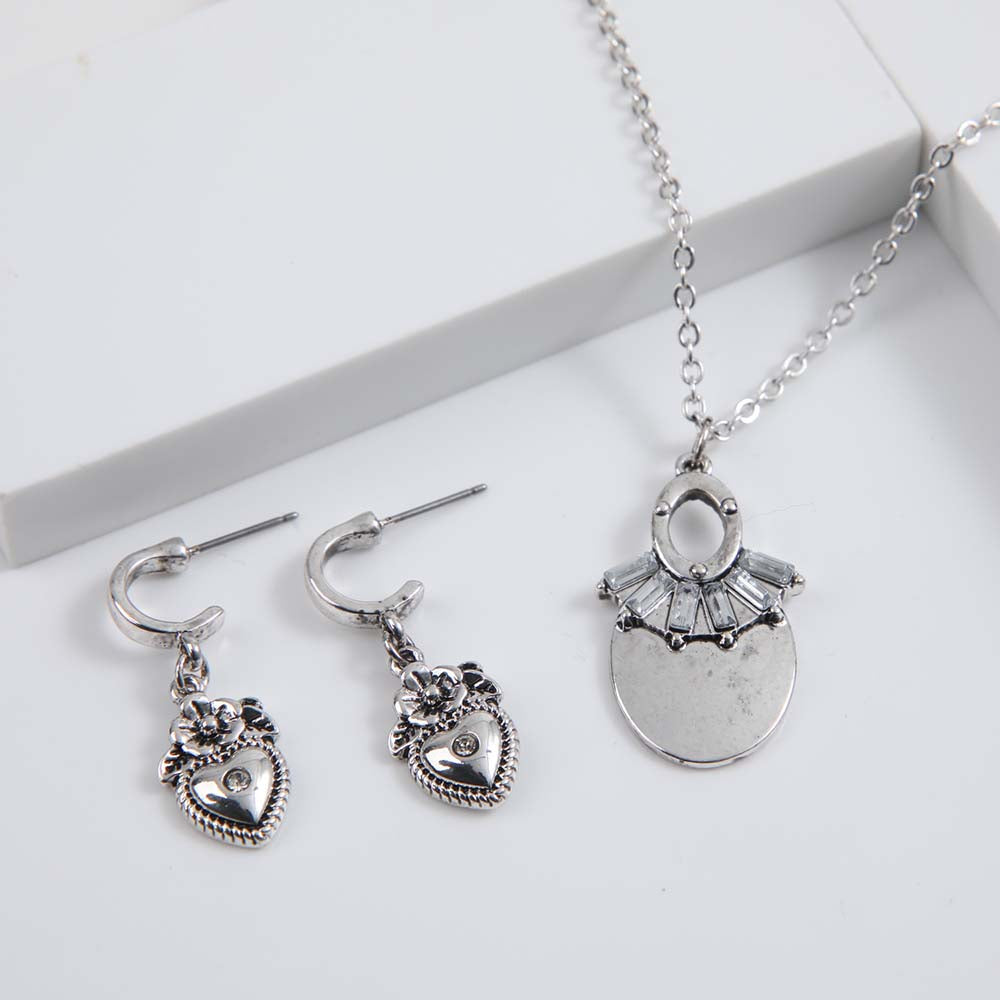 Collar + Aro Legacy Plateado i-D