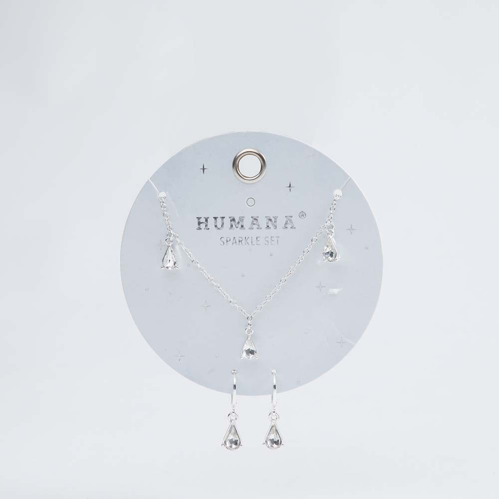 Collar + Aro Ons Plateado Humana