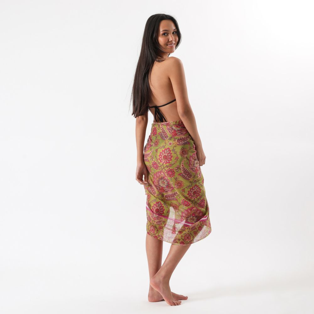 Pareo Estampado Ravello Verde Tatienne