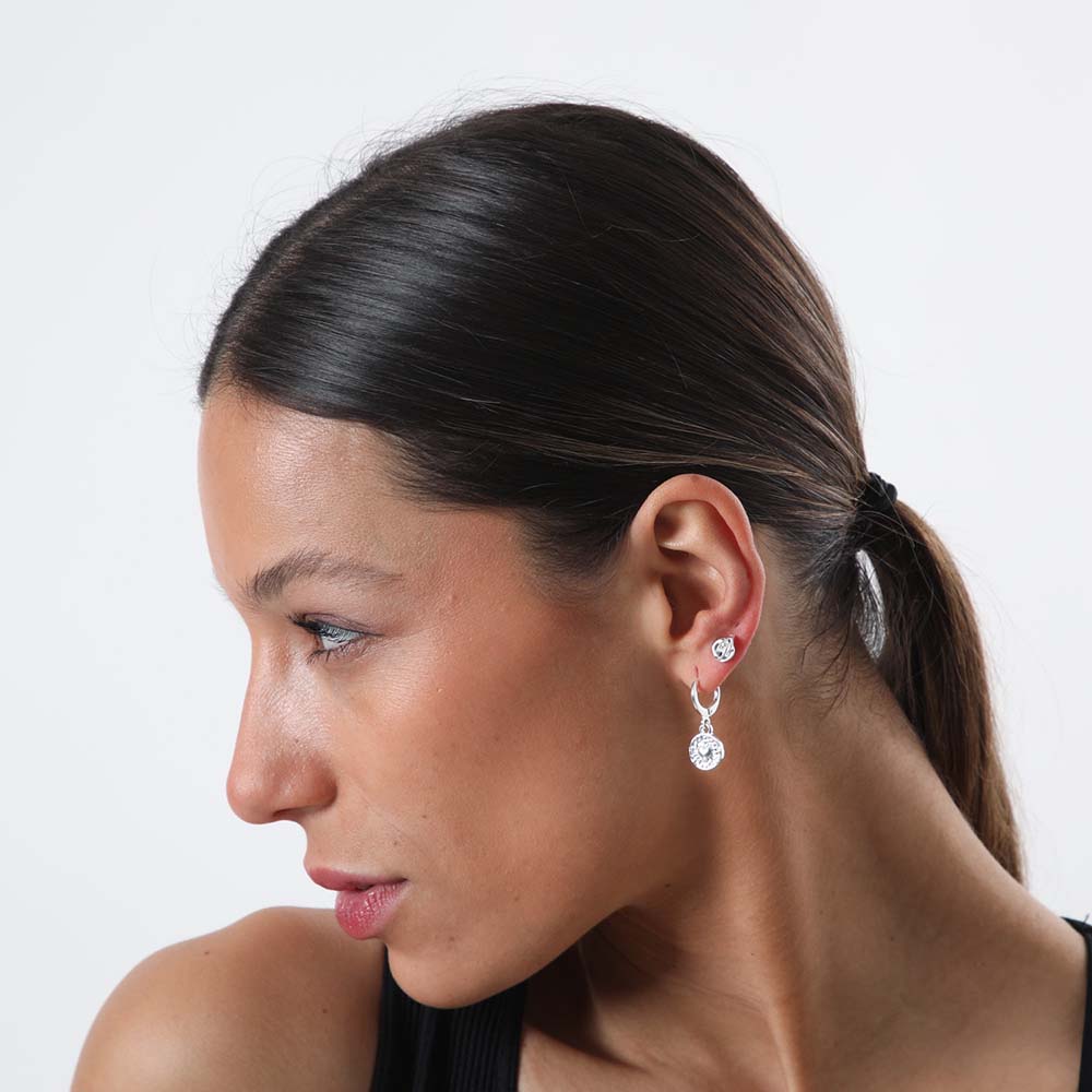 Set Aros Hana Plateados i-D