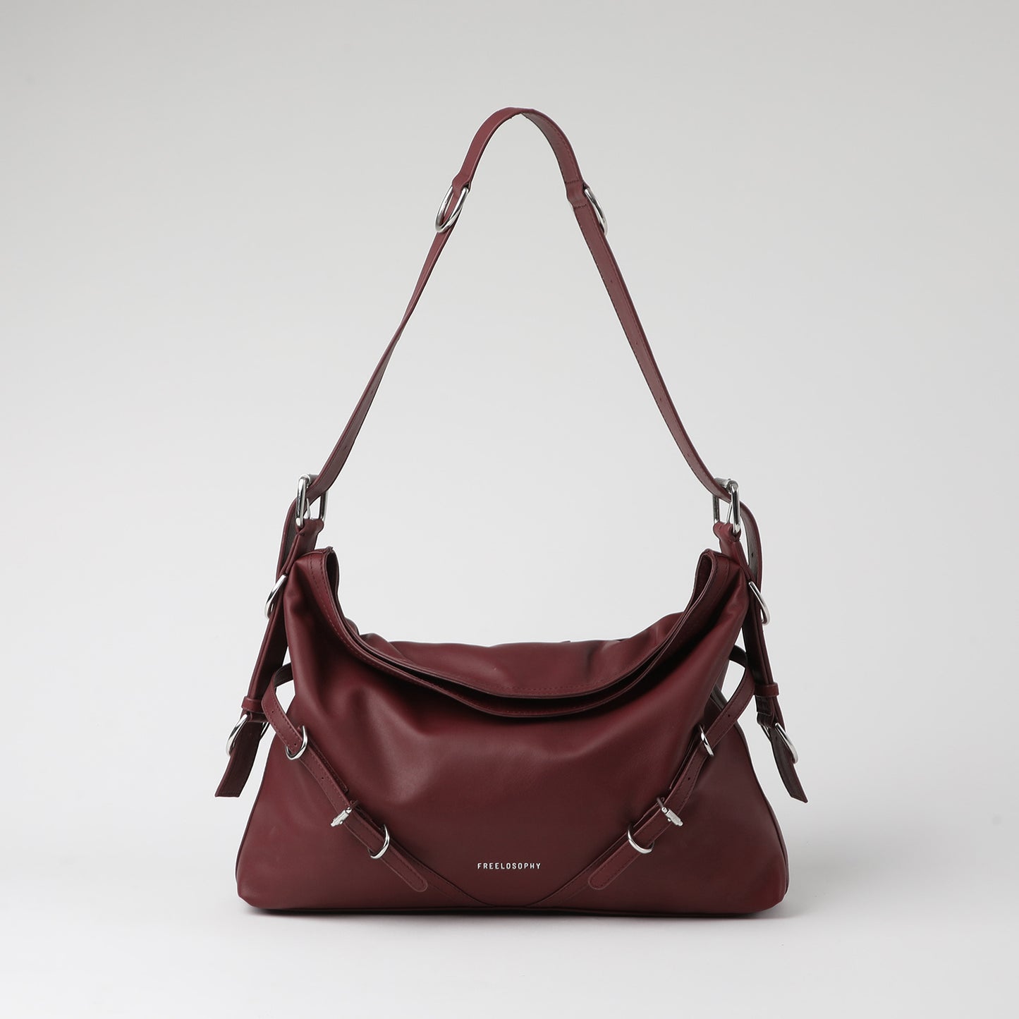 Cartera Hombro Venice Burgundy