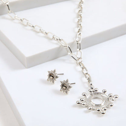 Set De Collar Dora Silver Tatienne