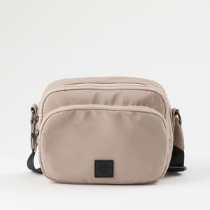 Cartera Bandolera Gijon Nylon beige ID
