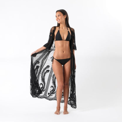 Kimono Playa Wings Black Tatienne